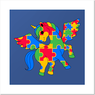 Autism Unicorn Posters and Art